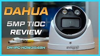 Dahua 5MP TIOC IP Camera Review  DHIPCHDW3549H [upl. by Levan]