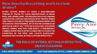 How does hydro jetting work to clear drains [upl. by Katushka]