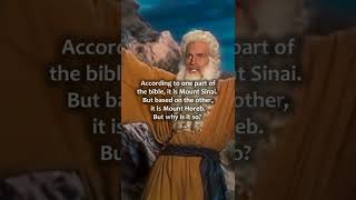 Why 3 Versions of the 10 Commandments in the Bible Mount Sinai or Horeb shorts bible moses [upl. by Aitsirt]