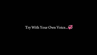 Try with your own voice❤ love viral singing music [upl. by Lossa]