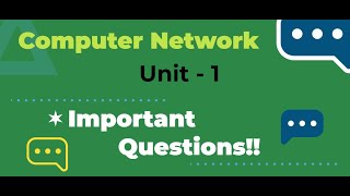 Computer Network Unit 1  Important Questions Explained in Hindi  RGPV [upl. by Legyn571]