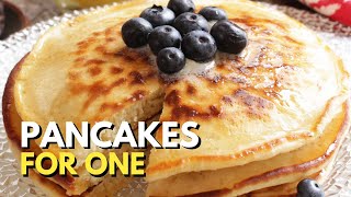 How To Make Pancakes For One  Fluffy and Delicious [upl. by Nytsyrk]