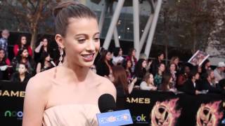 Kalia Prescott  The Hunger Games Premiere Interview [upl. by Hourihan]