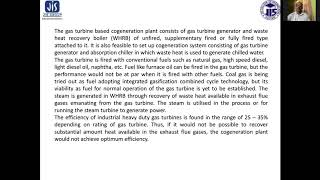 Lecture 12 Cogeneration with Gas Turbine cycle [upl. by Dlaner649]