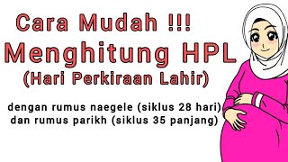 CARA MENGHITUNG HPL  HARI PERKIRAAN LAHIR ‼️ [upl. by Iy]