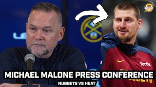 Michael Malone on Nikola Jokics Greatness amp More After WIN vs Heat [upl. by Benkley]