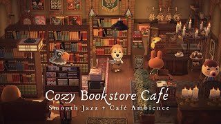 Cozy Bookstore Café 📚 Café Ambience Chatter  Smooth Jazz Piano Music 1 Hour Loop 🎧 Study Work Aid [upl. by Meeharb]