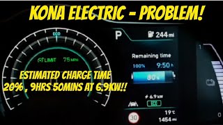 Kona Electric problem Charging time and scheduled charging [upl. by Clint223]