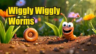 Wiggly Wiggly Worms  Nursery Rhymes and Kids Songs  Videos For Kids [upl. by Dow]