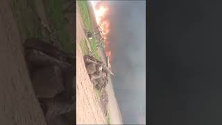 Kenya fuel ⛽️ tanker blast into huge fire accidents Uganda [upl. by Nerrot]