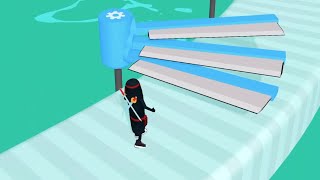 Wacky Mr Ninja Survive Dangerous Sharp Blades Obstacle Course shorts [upl. by Oiredised117]