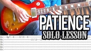 Guns NRoses  Patience Solo Guitar Lesson EASY With Tab [upl. by Ursi]