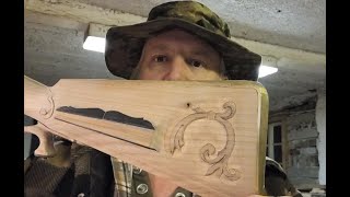 Jäger rifle scratch build pt 32 some carving for the gunstock [upl. by Venita]