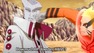 When Naruto found out ISSHIKI had 18 bars of Health and INFINITE stamina [upl. by Kira]