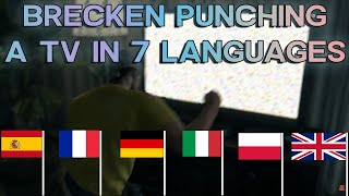 Dying Light Brecken Punches A TV In 7 Languages [upl. by Yensehc]