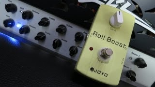 Joyo Roll Boost  Pedal Demo  Boosting 7 different Amps [upl. by Ihcehcu]