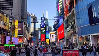 【4K】Times Square 100 Monday 4PM NYC Random Walker [upl. by Ailin]