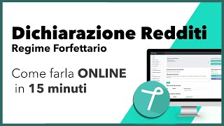 Come fare la dichiarazione dei redditi online  Regime forfettario [upl. by Anais733]