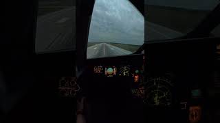 Airbus A320 landing cockpit view [upl. by Ramed]