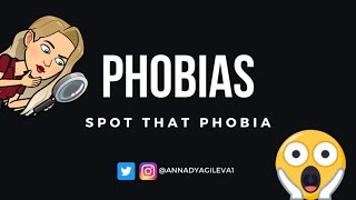 Phobias Spot that phobia Pantophobia gymnophobia hagiophobia brontophobia [upl. by Allesig]