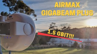 airMAX Gigabeam Plus  15Gbit wireless connection [upl. by Hatfield884]