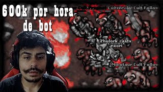 É o fim do Tibia Encontrei Um BOT nos Minotaur cult que voltava sozinho na hunt [upl. by Frohne]