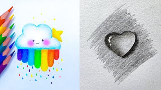 Fun and Easy Drawing Tricks Simple Pencil Drawing Tutorials [upl. by Wehhtam536]