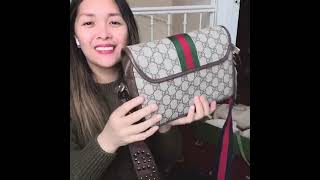 Unboxing of Gucci Ophidia Mini GG shoulder bag [upl. by Acisseg436]