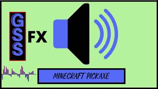 Minecraft Pickaxe  Sound Effect HD No Copyright Sound [upl. by Aihtibat]