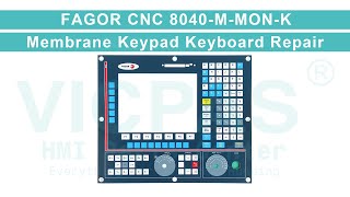 FAGOR CNC 8040MMONK HMI Operator Panel Keypad [upl. by Arimas]