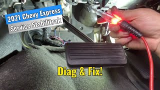 2021 Chevy Express  Service Stabilitrak Diag amp Repair [upl. by Yntrok]