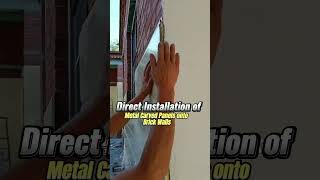 Direct Installation of Metal Carved Panels onto Brick Wallsconstruction sandwichpanel [upl. by Curtice]