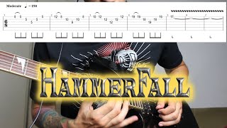 HammerFall  Venerate Me SOLO with tabs [upl. by Erkan768]