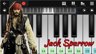 Pirates Of The Caribbean Theme  Jack Sparrow BGM  Easy Piano Tutorial  Perfect Piano [upl. by Alyt]