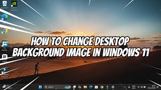 How to Change Desktop Background Image in Windows 11 [upl. by Alleinnad]