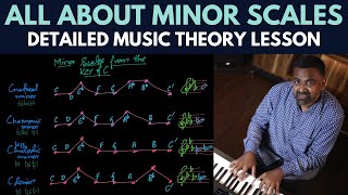 All MINOR Scales Explained on the Piano Music Theory [upl. by Maisey730]