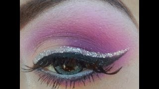 Tutorial de maquillaje Rosa morado y delineado plata  Juancarlos960 [upl. by Yrag]