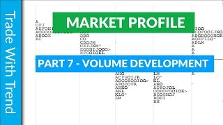 Market Profile Part 7  Volume and Market Development [upl. by Meingoldas]