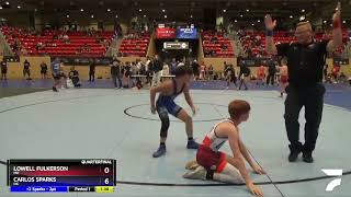 102 Lbs Quarterfinal  Lowell Fulkerson MO Vs Carlos Sparks OK 2466 [upl. by Ankney]