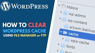 How to Delete Cache in WordPress Using File Manager or FTP [upl. by Dor313]