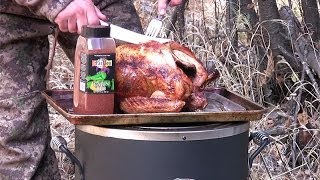 Cajun Fried Turkey In The CharBroil Big Easy Infrared Fryer [upl. by Ethbin284]