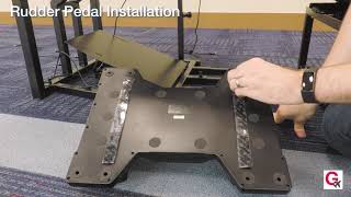 Gleim Virtual Cockpit Electronics Assembly Rudder Pedals [upl. by Airun]