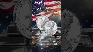 🚩Discover the Iconic 2024 American Silver Eagle 🇺🇸 🦅  Coin Spotlight shorts [upl. by Riggall]