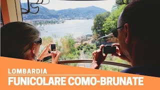 Funicolare ComoBrunate il Lago di Como dallalto [upl. by Caresse]