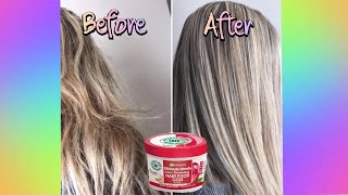 Garnier Ultimate Blends Goji Hair Food 3in1 Coloured Hair Mask Unboxing And Reviewing [upl. by Heda737]