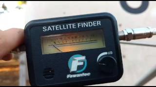 Aprenda usar SatFinder analógico e apontar pro 1073w e 22w [upl. by Poock44]