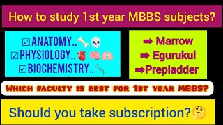 how to study 1st year mbbs which subscription is best for 1st year mbbsmarrowegurukulprepladder [upl. by Milissent]