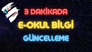 EOkul Öğrenci Bilgileri Güncelleme 20202021 [upl. by Kitchen]