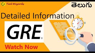 GRE Exam 2023  Complete Details of GRE Exam in Telugu  GRE Exam in Telugu [upl. by Vorfeld]