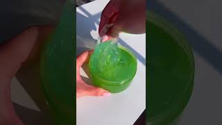 ASMR 🌿💦 Aloe vera slime from Korea 🇰🇷💚 [upl. by Dogs]